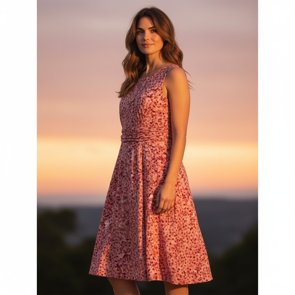 Celebrity Pink - Macy's - Women's Size 16 - Summer Maxi Dress - Orange Pink Long